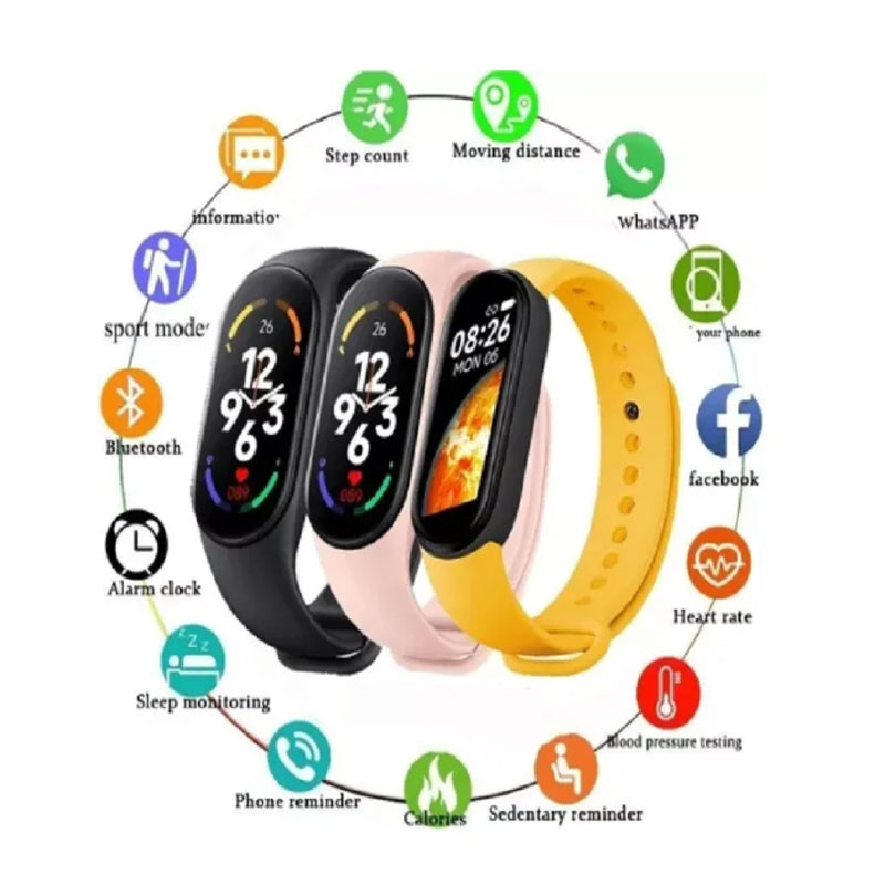 Relógio DC Smartwatch Smartband M7 1.62"