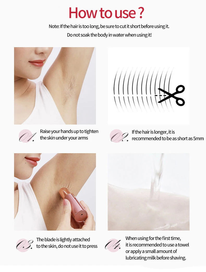 Depilador Facial Recarregável