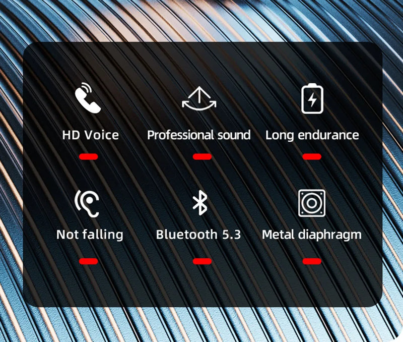 Original Lenovo Fone de Ouvidos Bluetooth 5.3