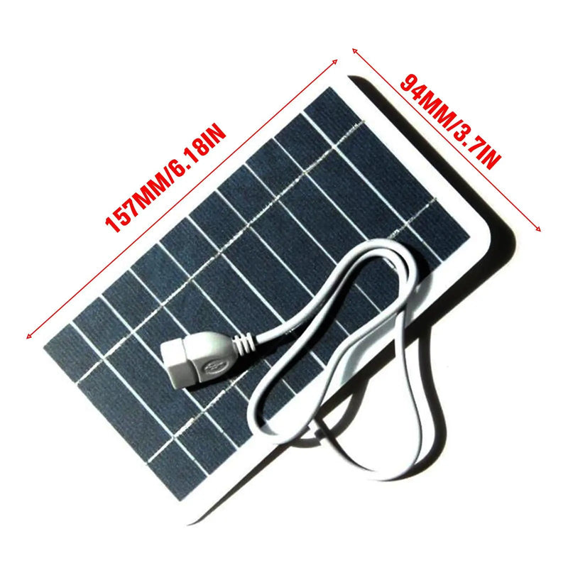 Carregador Solar 5V 2W USB