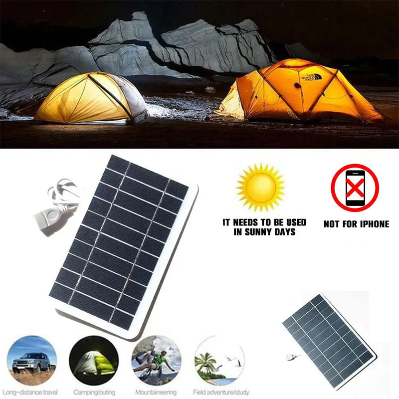 Carregador Solar 5V 2W USB