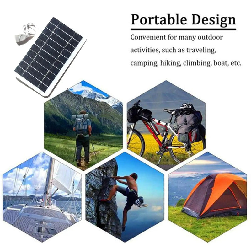 Carregador Solar 5V 2W USB