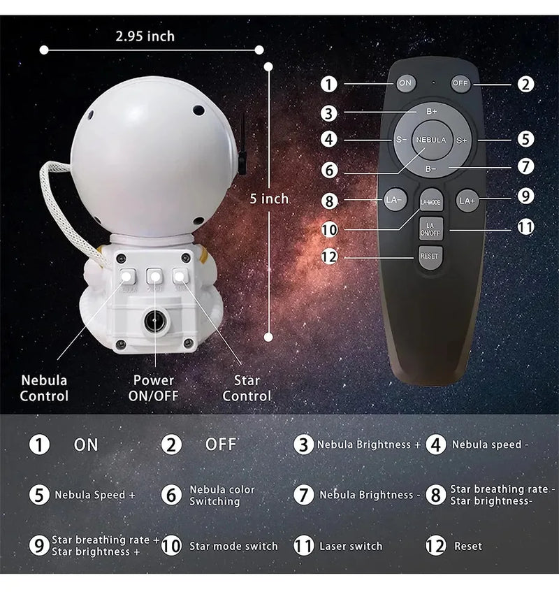 Projetor Astronauta LED